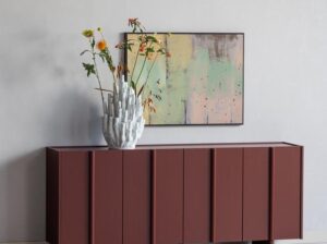 Kredens Basu sosna burgund Woood