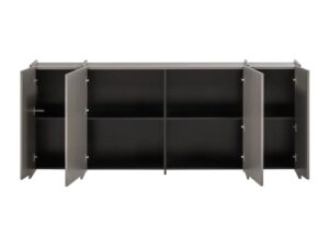 Kredens Brock 200 cm ciepła szarość Woood