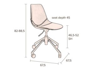 Krzesło biurowe Franky Dutchbone