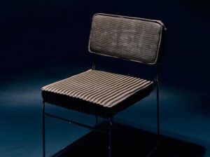 Krzesło do jadalni Endless monochromia w pasy HKliving