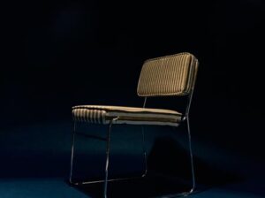 Krzesło do jadalni Endless słonecznik w pasy HKliving