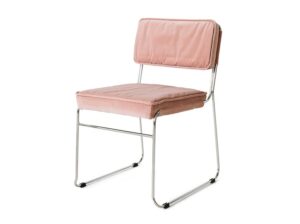 Krzesło do jadalni Endless velvet różowe HKliving