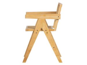 Krzesło do jadalni Gunn rattan drewno Woood