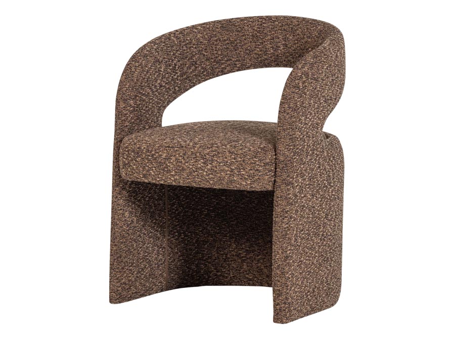 Krzesło do jadalni Lanor boucle brązowe Woood