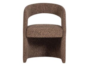 Krzesło do jadalni Lanor boucle brązowe Woood