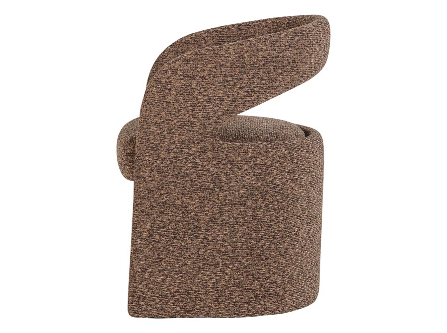 Krzesło do jadalni Lanor boucle brązowe Woood