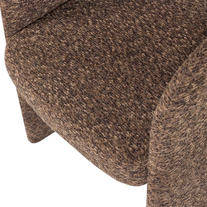Krzesło do jadalni Lanor boucle brązowe Woood