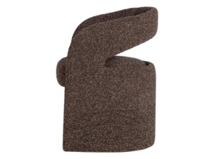 Krzesło do jadalni Lanor boucle ciemnobrązowe Woood