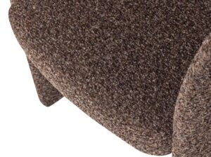 Krzesło do jadalni Lanor boucle ciemnobrązowe Woood