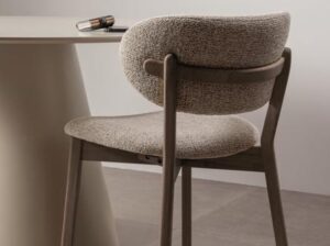 Krzesło do jadalni Udar ciemny brąz Woood