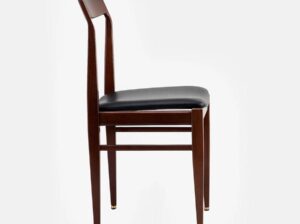 Krzesło Homa 104 w tkaninie Natural Leather Black 366 Concept