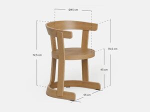 Krzesło Klepsydra Timber 366 Concept