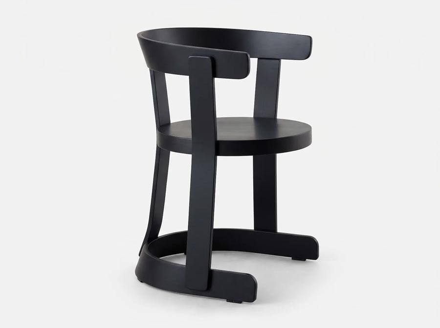 Krzesło Klepsydra Timber czarne 366 Concept