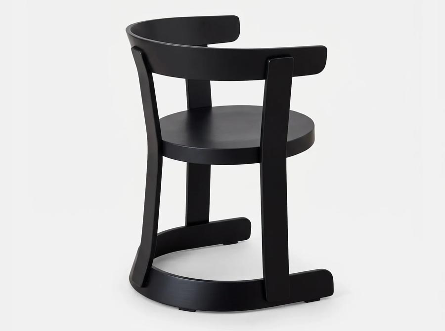 Krzesło Klepsydra Timber czarne 366 Concept