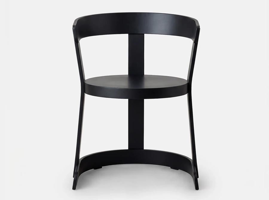 Krzesło Klepsydra Timber czarne 366 Concept