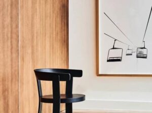 Krzesło Klepsydra Timber czarne 366 Concept