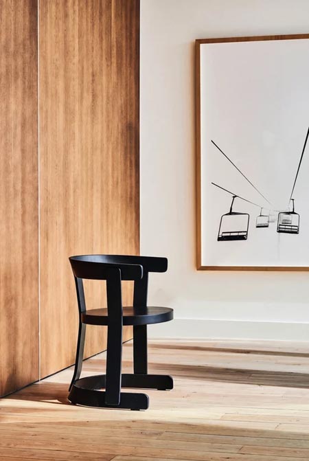 Krzesło Klepsydra Timber czarne 366 Concept