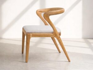 Krzesło Luro z litego drewna Mestiere Home