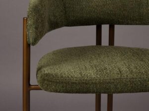 Krzesło Naida boucle zielone Dutchbone