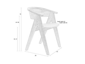 Krzesło NDSM czarne Zuiver