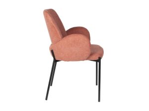 Krzesło Tjarda różowe White Label Living