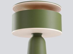 Lampa biurkowa Axo zielona oliwka Thoro