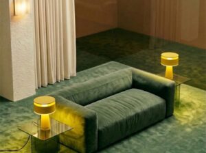 Lampa biurkowa Axo żółta Thoro