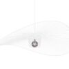 Lampa wisząca druciana Kapelusz biała Kaja