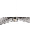 Lampa wisząca druciana Kapelusz czarna Kaja