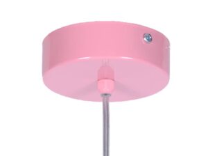 Lampa wisząca druciana Kapelusz różowa Kaja