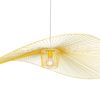 Lampa wisząca druciana Kapelusz żółta Kaja