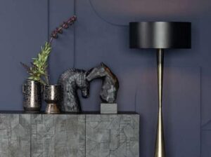 Lampa podłogowa Blackout Too metal czarny/mosiądz Be Pure