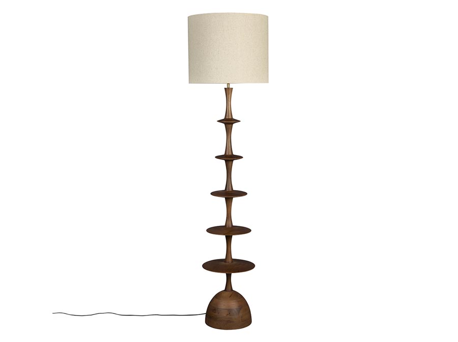 Lampa podłogowa Cath orzech Dutchbone