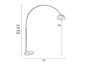 Lampa podłogowa Metal Bow czarna Zuiver
