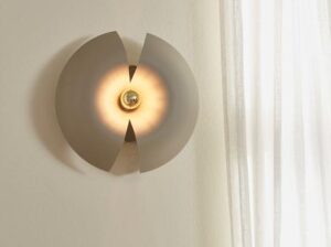 Lampa ścienna Cycnus taupe złota AYTM