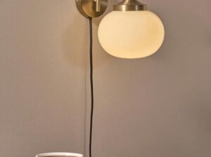 Lampa ścienna Elsy mosiądz 26 cm PR Home