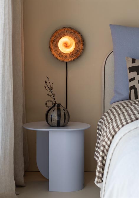 Lampa ścienna Tivoli dysk brązowa It's About RoMi