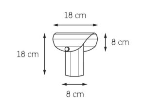 Lampa stołowa Apolin 18 cm Kaspa