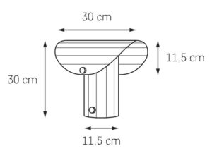 Lampa stołowa Apolin 30 cm Kaspa