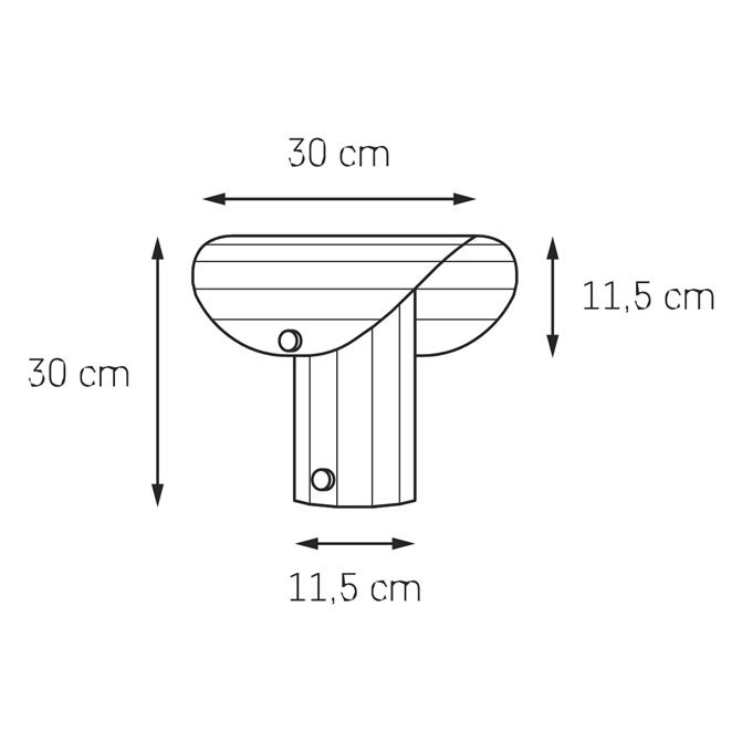 Lampa stołowa Apolin 30 cm Kaspa