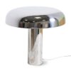 Lampa stołowa chromowana w kształcie grzybka srebrna HKliving