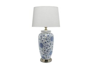 Ceramiczna lampa stołowa Cornelia niebieska PR Home