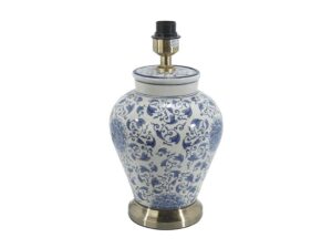 Ceramiczna lampa stołowa Cornelia niebieska PR Home