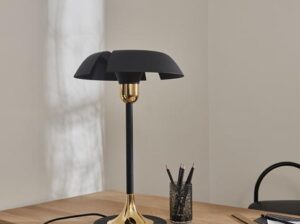 Lampa stołowa Cycnus czarna złota AYTM