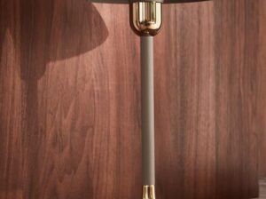 Lampa stołowa Cycnus taupe złota AYTM