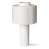 Lampa stołowa matowa gesso biała HKliving