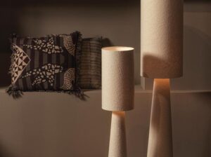 Lampa stołowa Loft metal boucle Be Pure