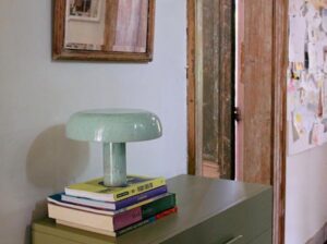 Lampa stołowa Mushroom miętowa HKliving