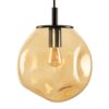 Lampa wisząca Avia Black bursztynowa Kaspa