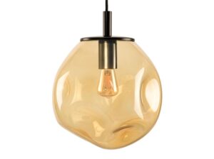 Lampa wisząca Avia Black bursztynowa Kaspa